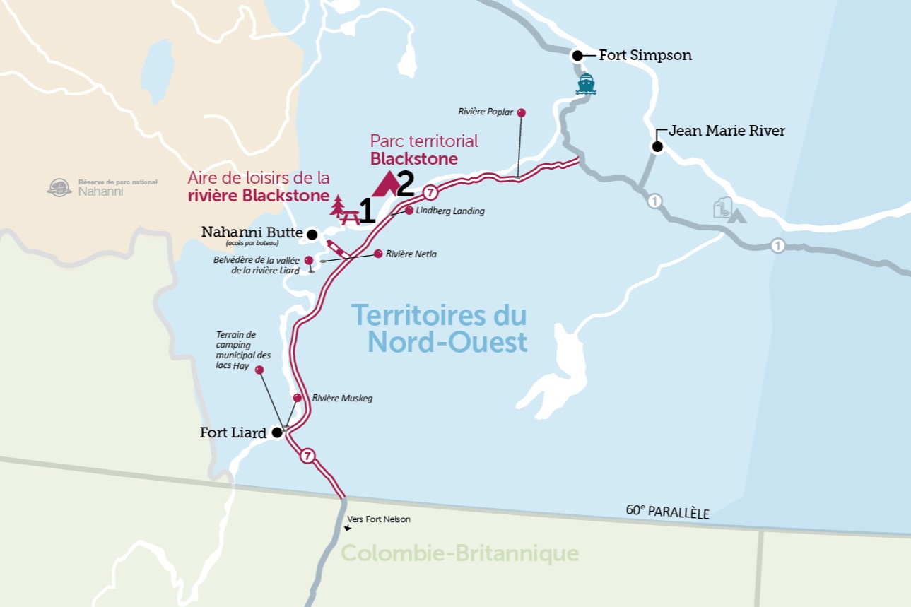 Liard River Route Map WEB version FR 2025