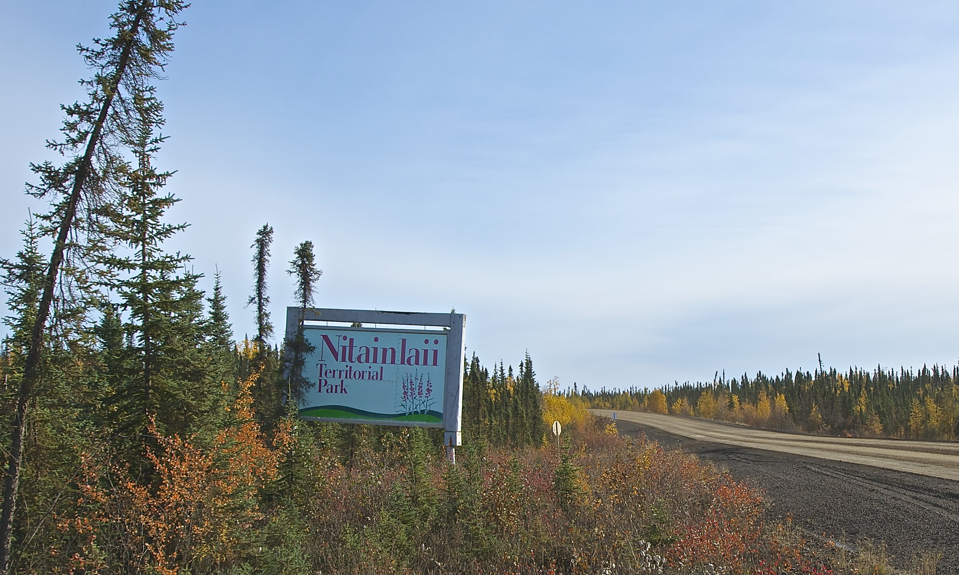 Natainlaii Campground Sign - no vehicles