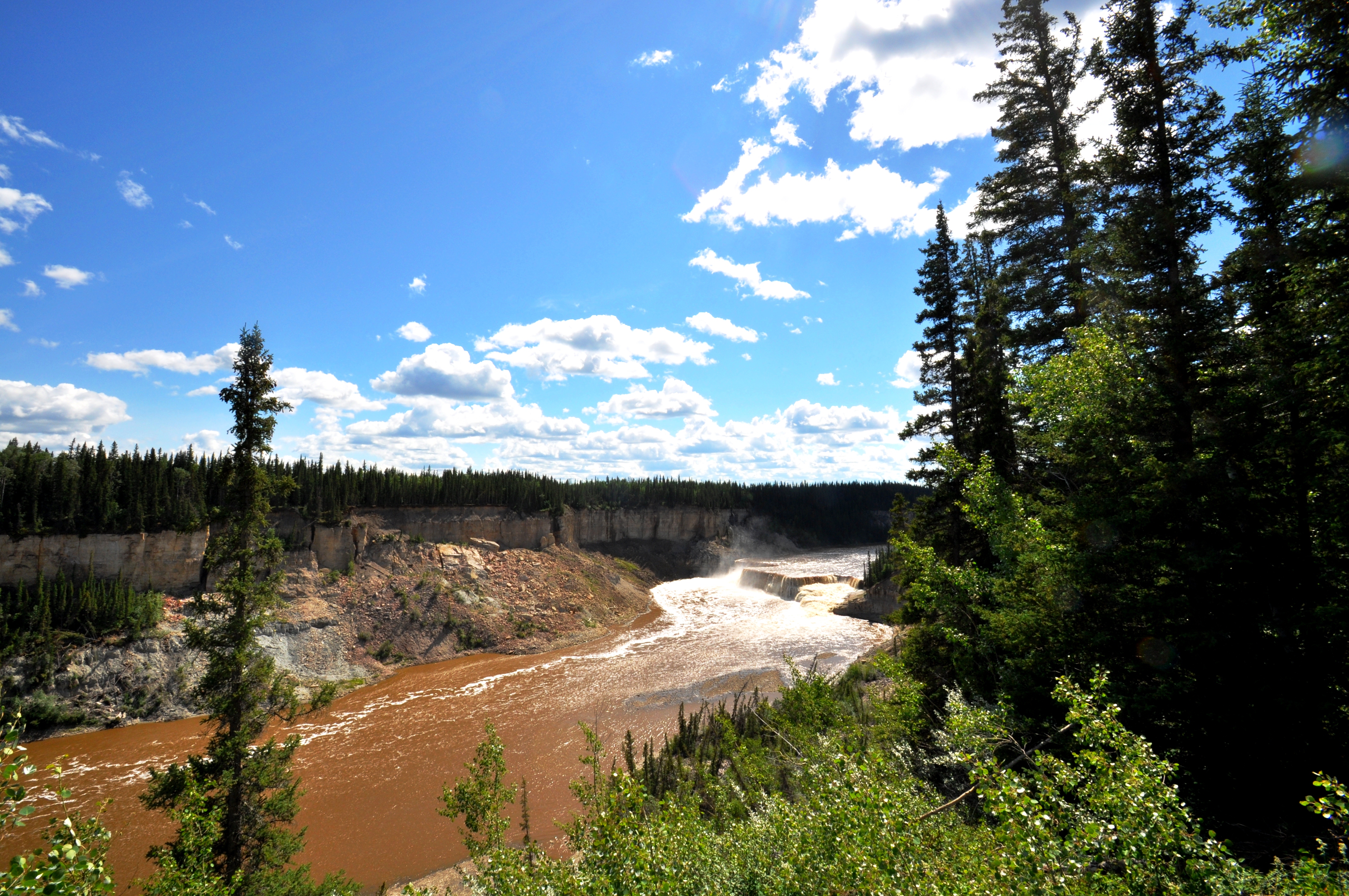 Louise Falls lookout from downstream