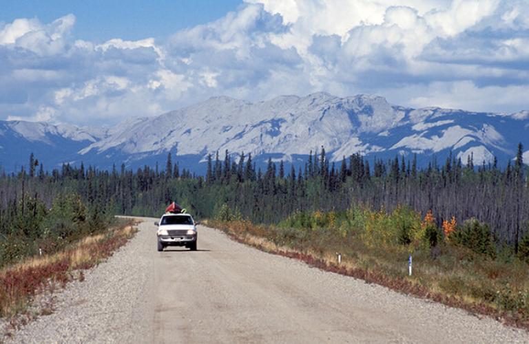 Junction of Highway 1 and Fort Simpson access