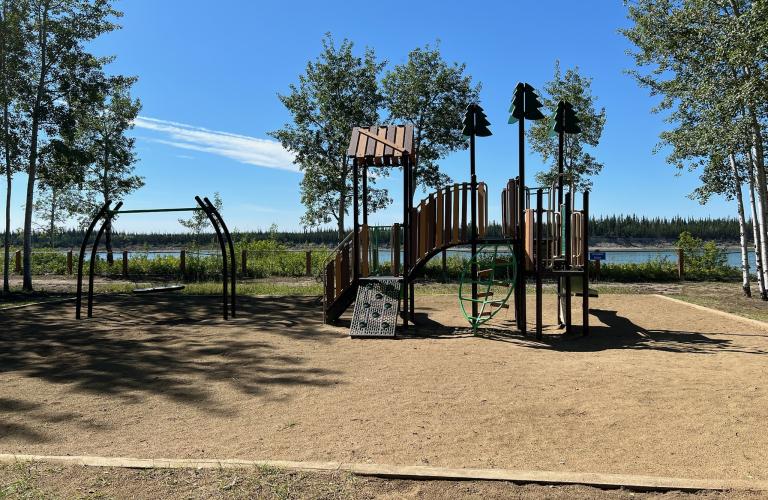 Fort Providence Playground in the Day Use Area