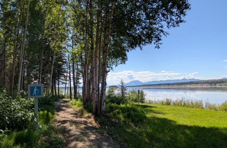 Blackstone walking trail view