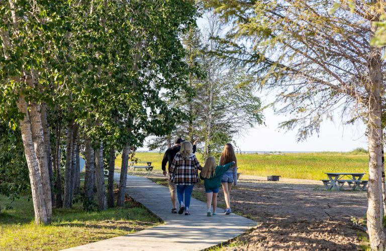 Hay River Lakeside boardwalk