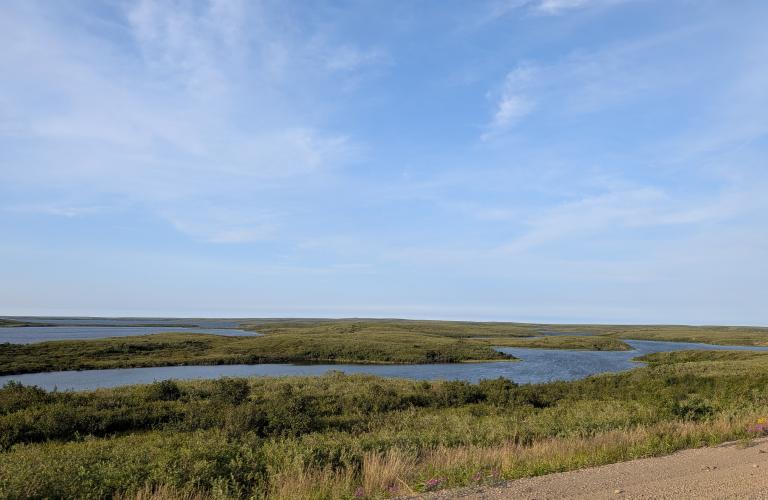 Lake Lands from the road to Tuk