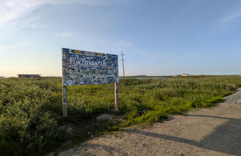 Tuk welcome sign