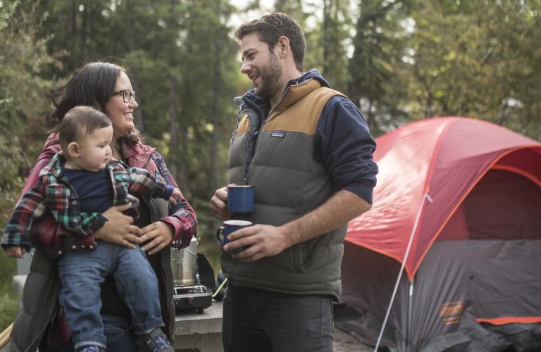 Fred Henne family camping