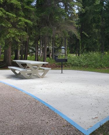 Barrier-free site (wheelchair accessible) Campsite at Hay River Campground (A3)